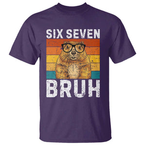 67 Groundhog Meme T Shirt Funny Six Seven Bruh Groundhog Day TS14 Purple Print Your Wear