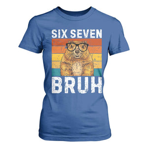 67 Groundhog Meme T Shirt For Women Funny Six Seven Bruh Groundhog Day TS14 Royal Blue Print Your Wear