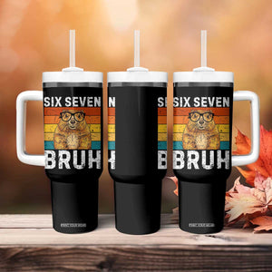67 Groundhog Meme Tumbler With Handle Funny Six Seven Bruh Groundhog Day TS14 Print Your Wear