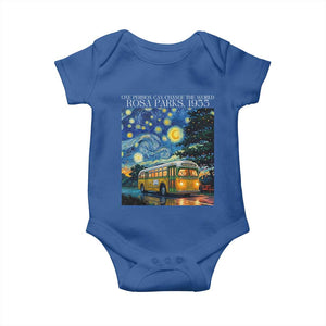 Rosa Parks Baby Onesie Starry Night Van Gogh Black History African TS14 Royal Blue Print Your Wear