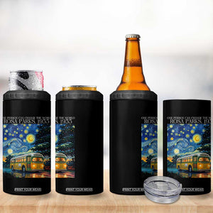 Rosa Parks 4 in 1 Can Cooler Tumbler Starry Night Van Gogh Black History African TS14 Print Your Wear