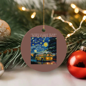 Rosa Parks Ceramic Ornament Starry Night Van Gogh Black History African TS14 1pc Mocha Print Your Wear