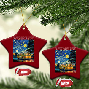Rosa Parks Ceramic Ornament Starry Night Van Gogh Black History African TS14 Print Your Wear