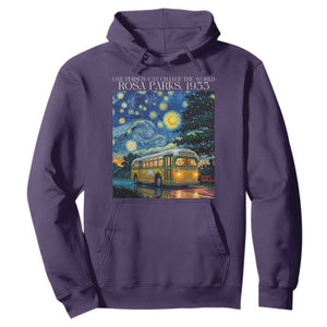 Rosa Parks Hoodie Starry Night Van Gogh Black History African TS14 Purple Print Your Wear