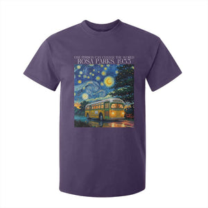 Rosa Parks T Shirt For Kid Starry Night Van Gogh Black History African TS14 Purple Print Your Wear