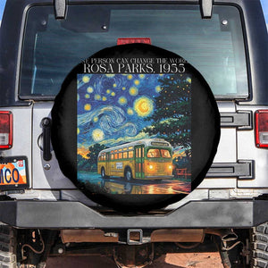 Rosa Parks Spare Tire Cover Starry Night Van Gogh Black History African TS14 No hole Black Print Your Wear
