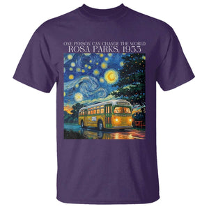 Rosa Parks T Shirt Starry Night Van Gogh Black History African TS14 Purple Print Your Wear