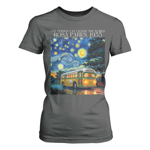 Rosa Parks T Shirt For Women Starry Night Van Gogh Black History African TS14 Dark Heather Print Your Wear