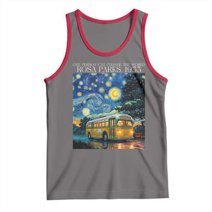 Rosa Parks Tank Top Starry Night Van Gogh Black History African TS14 Deep Heather Red Print Your Wear