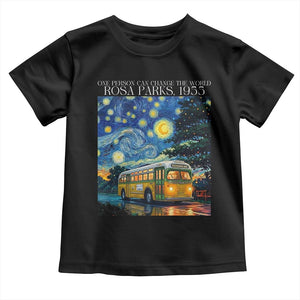 Rosa Parks Toddler T Shirt Starry Night Van Gogh Black History African TS14 Black Print Your Wear