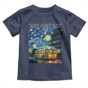Rosa Parks Toddler T Shirt Starry Night Van Gogh Black History African TS14 Navy Print Your Wear