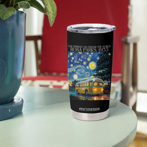 Rosa Parks Tumbler Cup Starry Night Van Gogh Black History African TS14 Print Your Wear
