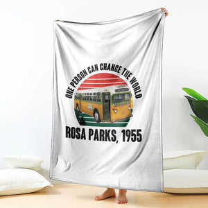 Rosa Parks Throw Blanket One Person Can Change The World TS14 Print Your Wear
