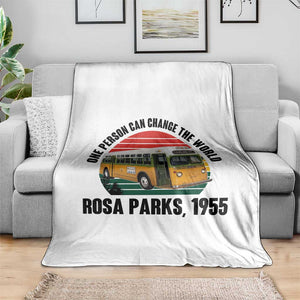 Rosa Parks Throw Blanket One Person Can Change The World TS14 Print Your Wear
