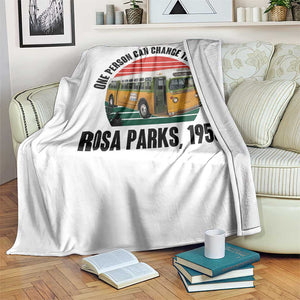 Rosa Parks Throw Blanket One Person Can Change The World TS14 Print Your Wear