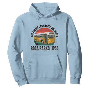 Rosa Parks Hoodie One Person Can Change The World TS14 Light Blue Print Your Wear