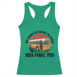 Rosa Parks Racerback Tank Top One Person Can Change The World TS14 Irish Green Print Your Wear