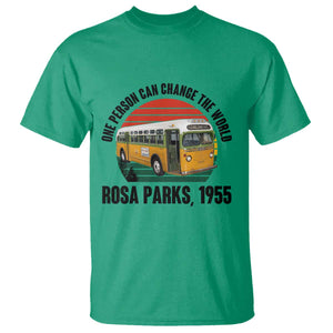 Rosa Parks T Shirt One Person Can Change The World TS14 Irish Green Print Your Wear