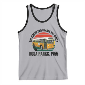 Rosa Parks Tank Top One Person Can Change The World TS14 Athletic Heather Black Print Your Wear