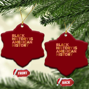 Black History Melanin African American Pride Ceramic Ornament TS14 Print Your Wear