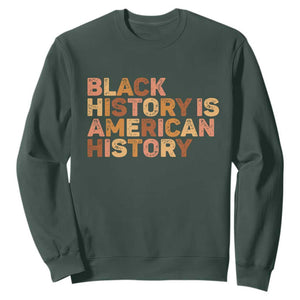 Black History Melanin African American Pride Sweatshirt TS14 Dark Forest Green Print Your Wear