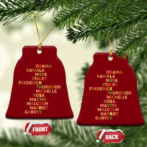 Black Leader History Melanin African American Pride Ceramic Ornament TS14 Print Your Wear