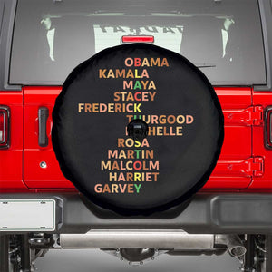Black Leader History Melanin African American Pride Spare Tire Cover TS14 Black Print Your Wear