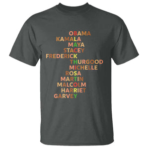 Black Leader History Melanin African American Pride T Shirt TS14 Dark Heather Print Your Wear