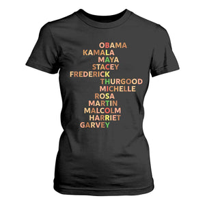 Black Leader History Melanin African American Pride T Shirt For Women TS14 Black Print Your Wear
