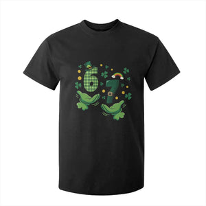 67 St Patricks Day T Shirt For Kid Funny Six Seven Hands Meme TS14 Black Print Your Wear