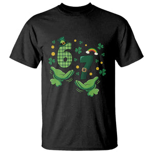 67 St Patricks Day T Shirt Funny Six Seven Hands Meme TS14 Black Print Your Wear