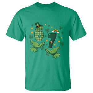 67 St Patricks Day T Shirt Funny Six Seven Hands Meme TS14 Irish Green Print Your Wear