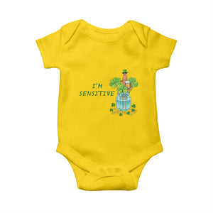 Marcus The Worm St Patricks Day Baby Onesie I'm Sensitive TS14 Daisy Print Your Wear