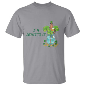 Marcus The Worm St Patricks Day T Shirt I'm Sensitive TS14 Sport Gray Print Your Wear