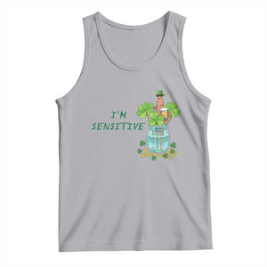 Marcus The Worm St Patricks Day Tank Top I'm Sensitive TS14 Athletic Heather Print Your Wear