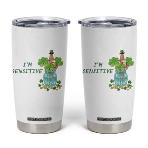 Marcus The Worm St Patricks Day Tumbler Cup I'm Sensitive TS14 White Print Your Wear