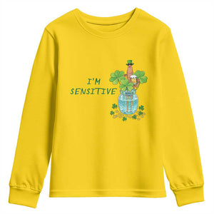Marcus The Worm St Patricks Day Youth Sweatshirt I'm Sensitive TS14 Daisy Print Your Wear