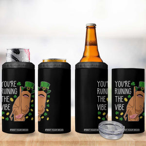 Marcus The Worm St Patricks Day 4 in 1 Can Cooler Tumbler You're Ruining The Vibe TS14 Print Your Wear
