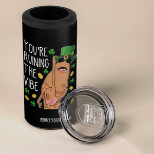 Marcus The Worm St Patricks Day 4 in 1 Can Cooler Tumbler You're Ruining The Vibe TS14 Print Your Wear