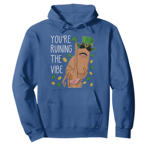 Marcus The Worm St Patricks Day Hoodie You're Ruining The Vibe TS14 Royal Blue Print Your Wear