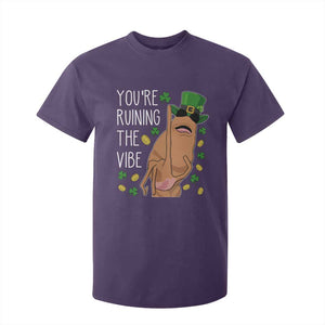 Marcus The Worm St Patricks Day T Shirt For Kid You're Ruining The Vibe TS14 Purple Print Your Wear