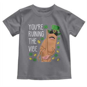 Marcus The Worm St Patricks Day Toddler T Shirt You're Ruining The Vibe TS14 Charcoal Print Your Wear