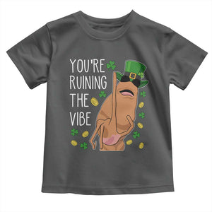 Marcus The Worm St Patricks Day Toddler T Shirt You're Ruining The Vibe TS14 Dark Heather Print Your Wear