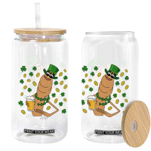 Marcus The Worm St Patricks Day Glass Can Funny Drinking Irish Beer Ireland TS14 Print Your Wear