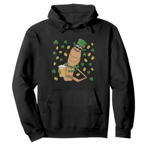 Marcus The Worm St Patricks Day Hoodie Funny Drinking Irish Beer Ireland TS14 Black Print Your Wear