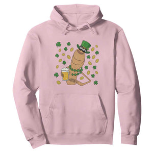 Marcus The Worm St Patricks Day Hoodie Funny Drinking Irish Beer Ireland TS14 Light Pink Print Your Wear