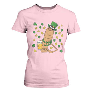 Marcus The Worm St Patricks Day T Shirt For Women Funny Drinking Irish Beer Ireland TS14 Light Pink Print Your Wear