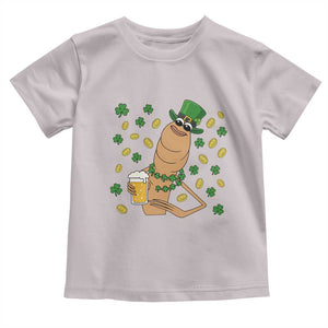 Marcus The Worm St Patricks Day Toddler T Shirt Funny Drinking Irish Beer Ireland TS14 Ice Gray Print Your Wear