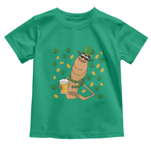Marcus The Worm St Patricks Day Toddler T Shirt Funny Drinking Irish Beer Ireland TS14 Irish Green Print Your Wear