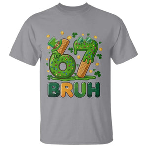 67 St Patricks Day T Shirt Funny Six Seven Bruh Meme TS14 Sport Gray Print Your Wear